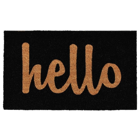 Calloway Mills Entrance Mat, Coir, Black, Natural 100232448BNS